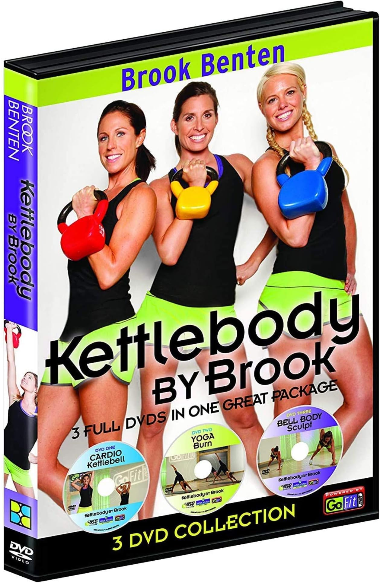 GoFitBrook Benton Kettlebody by Brook Workout DVD Set- 3 Disk Series