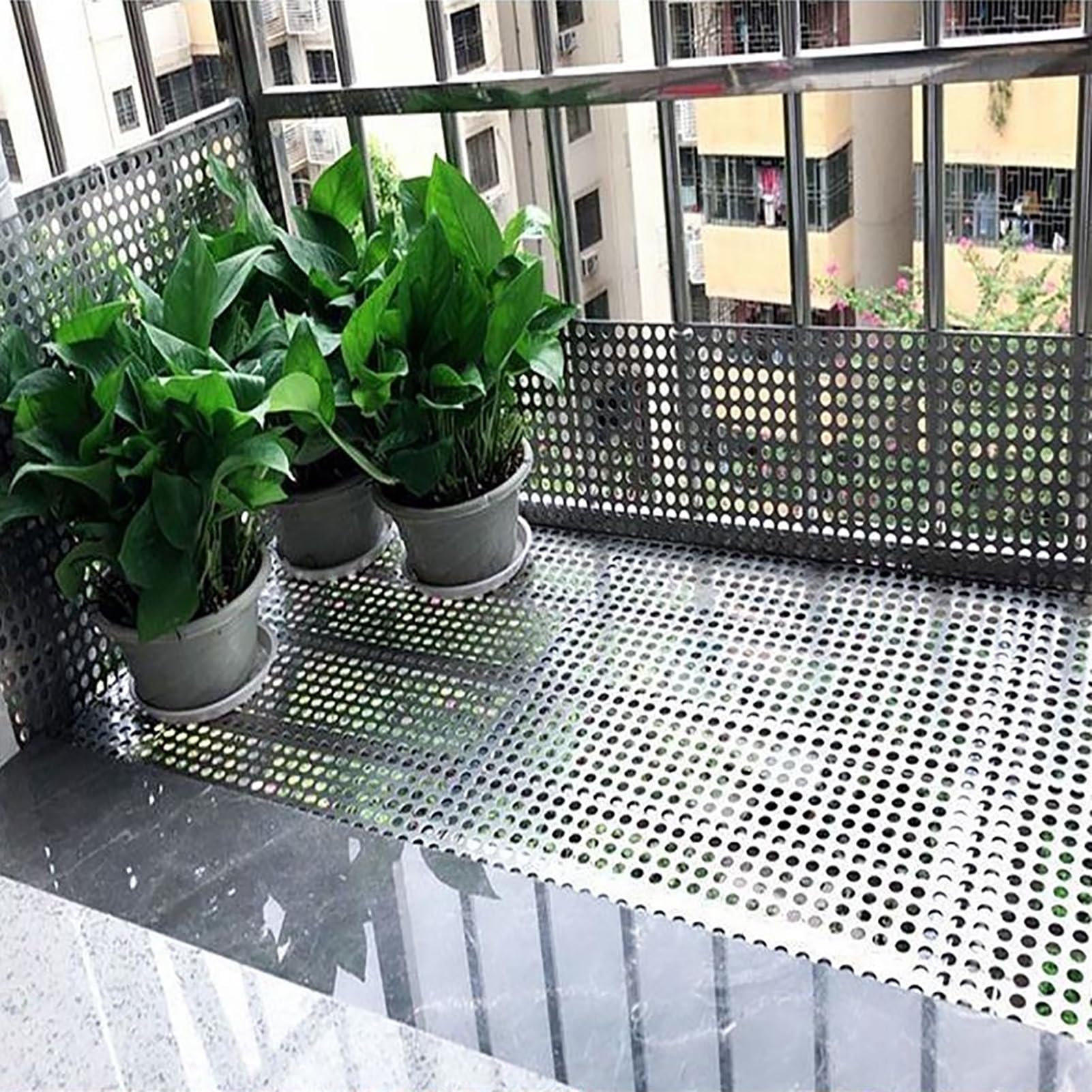 Tôle perforée en acier inoxydable, tôle 304, plaque, grilles décoratives de style écran(70x200cm)