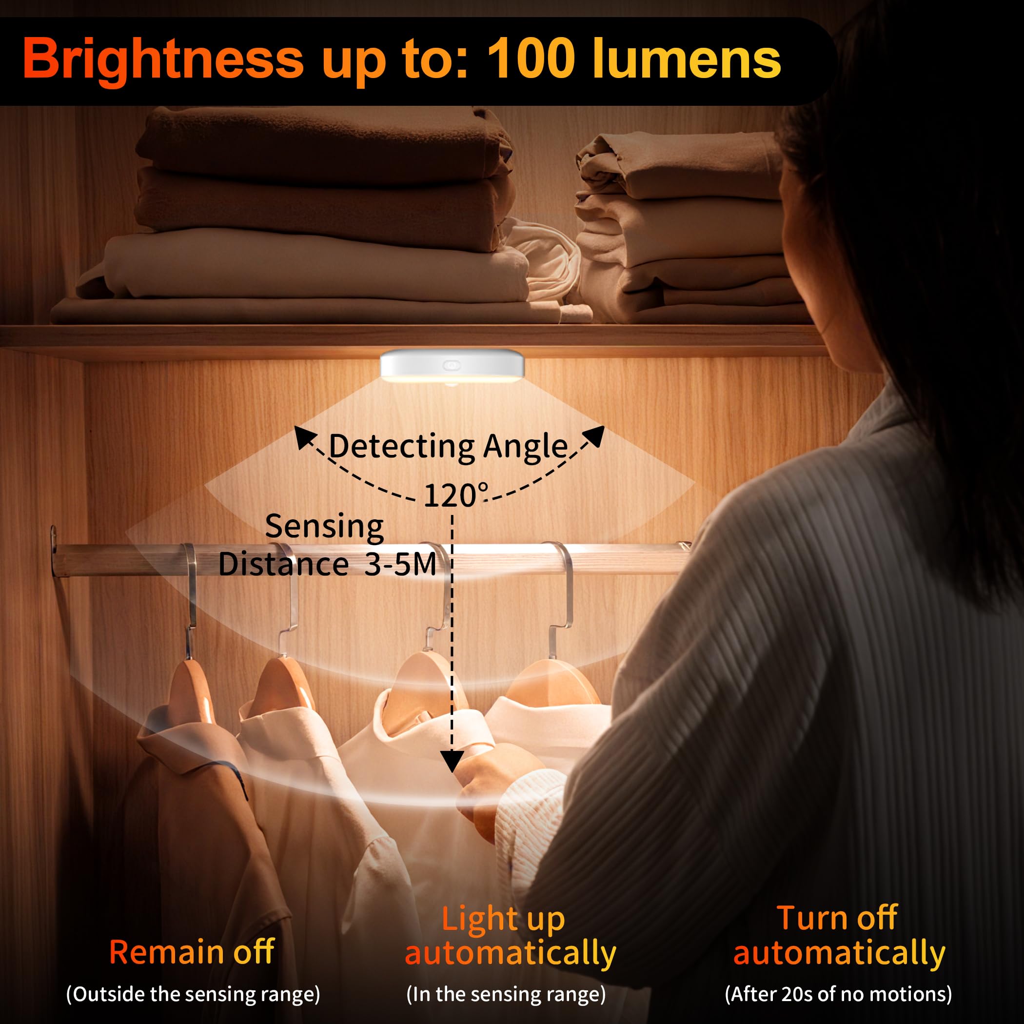 Luce notturna con sensore di movimento, lampada da parete a LED, ricaricabile, USB, dimmerabile, per corridoio, farfalla, con 3 modalità per scale, WC, cameretta dei bambini, illuminazione
