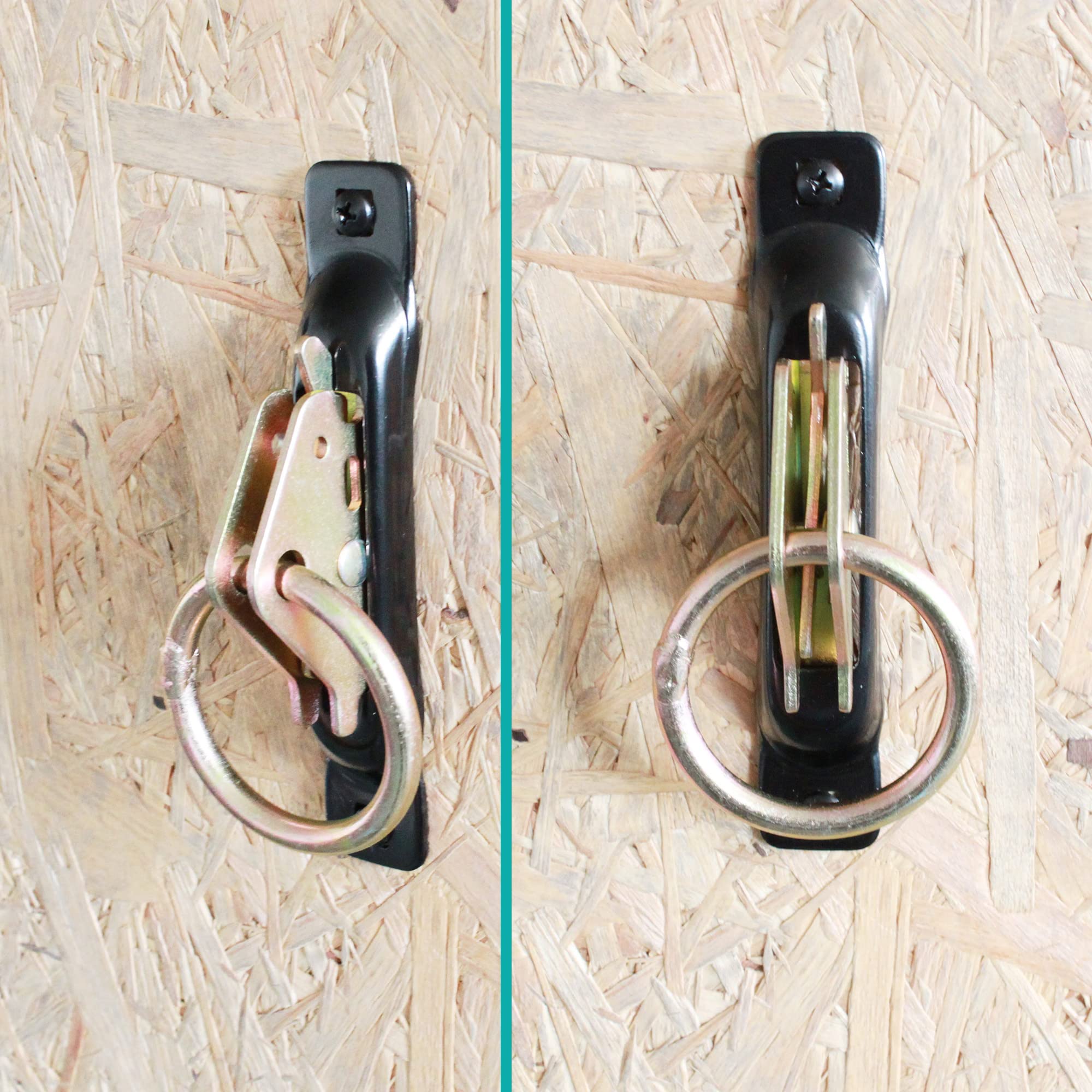 E Track O Ring - Paquete de 20 anclajes de amarre, accesorios de pista E en rieles de amarre para camionetas, garajes, graneros, remolques planos cerrados, 1500 libras, acero resistente