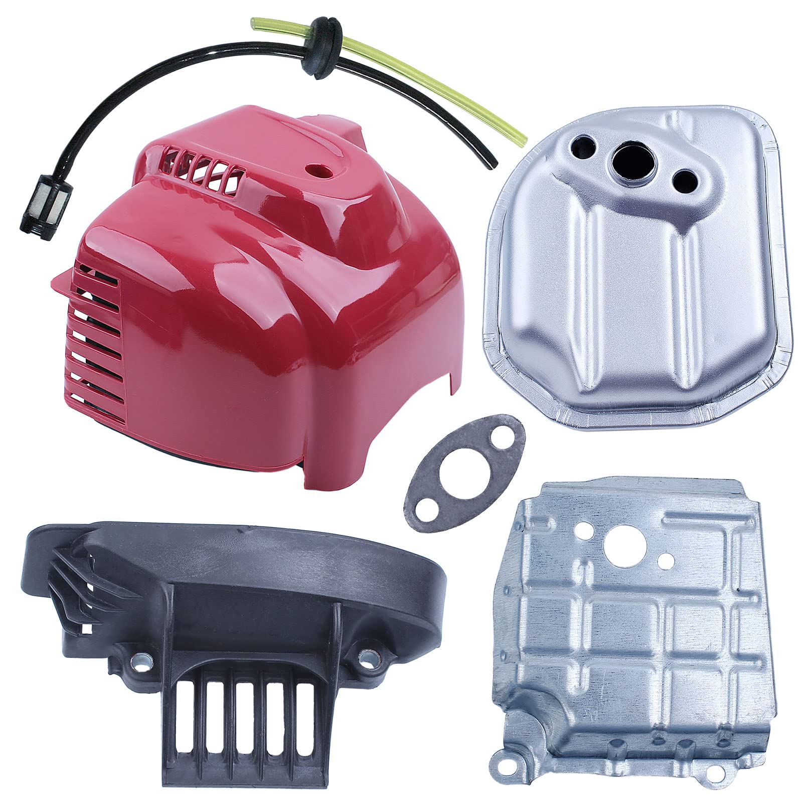 Gubeter Uitlaatdemper voor motorkap, Honda Gx35 Gx35Nt Hht35S