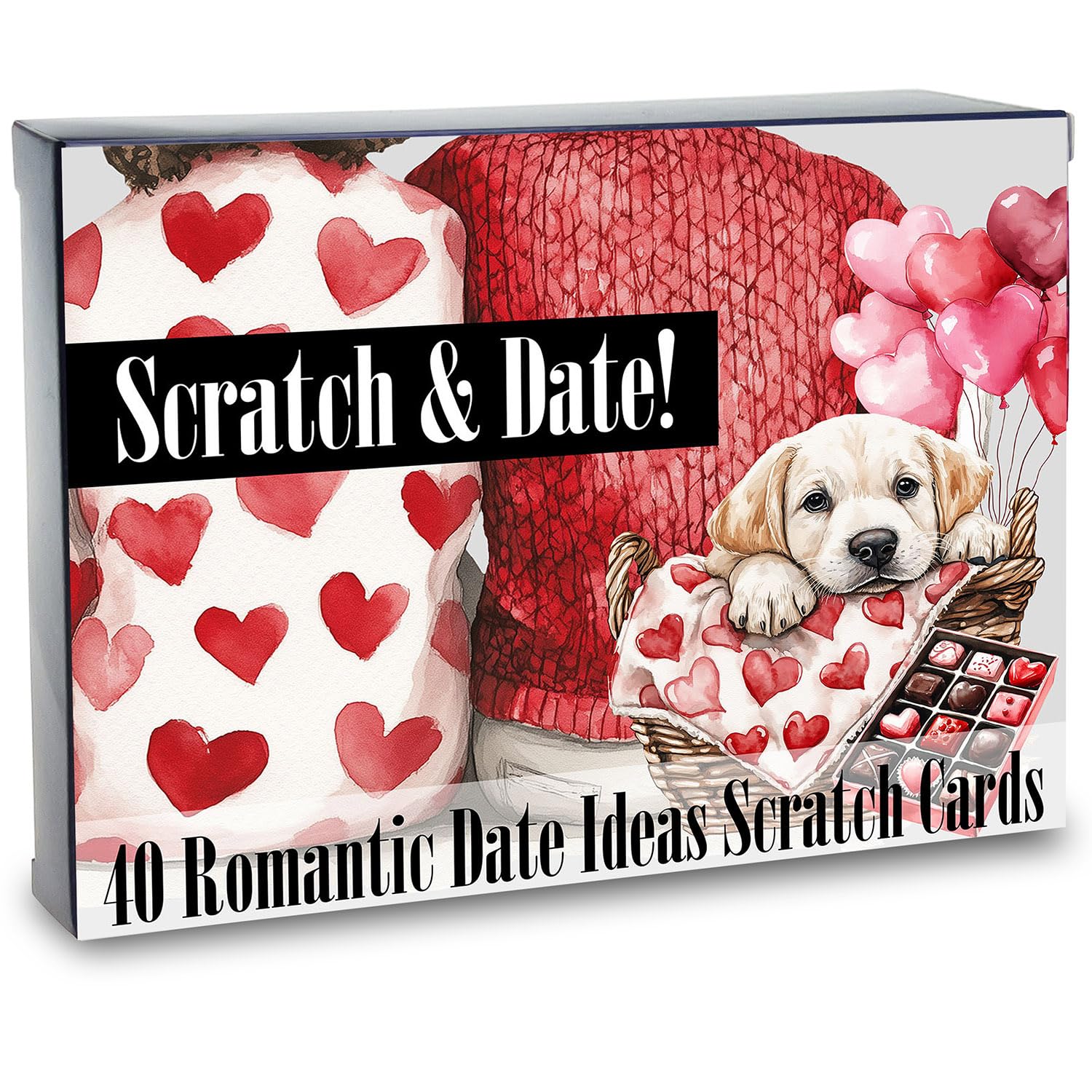 40 Fun and Romantic Scratch Off Date Ideas for Him and Her, Perfect for Date Night, Unique Couples Gift for Anniversaries and Birthday, Valentine gifts for boyfriend, girlfriend, Wife, Husband