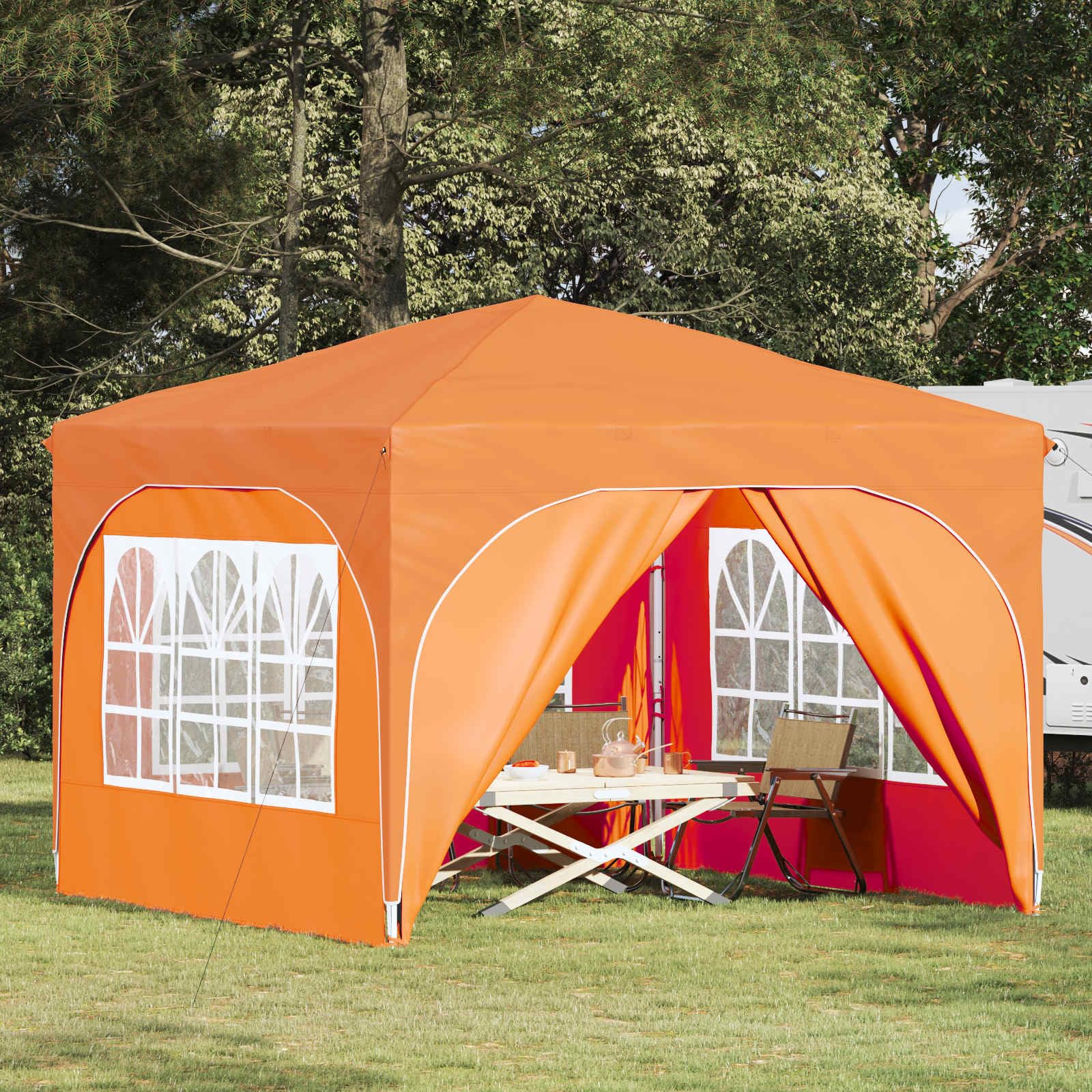 Zasłona Pop-up 290 x 290 x 245 cm, pomarańczowa