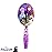 Disney Frozen Hair Brush with Magical Sparkling Leaves Confetti featuring Anna and Elsa for Girls, Purple - Kids Ages 3+