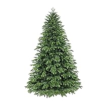 Albero di Natale Artificiale 210 cm Giulia Grillo – Real Touch PE, PVC, 2382 Rami Folti, Apertura ad Ombrello, Verde Naturale, Premium