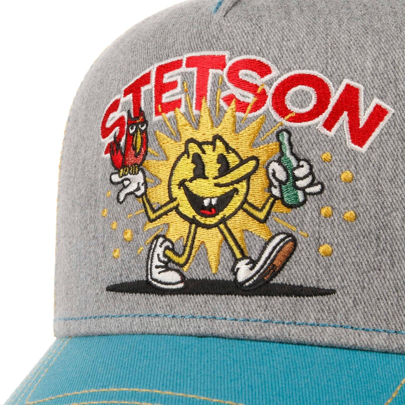 Stetson Walking Sun Gorra Trucker Snapback Hombre Primavera Verano