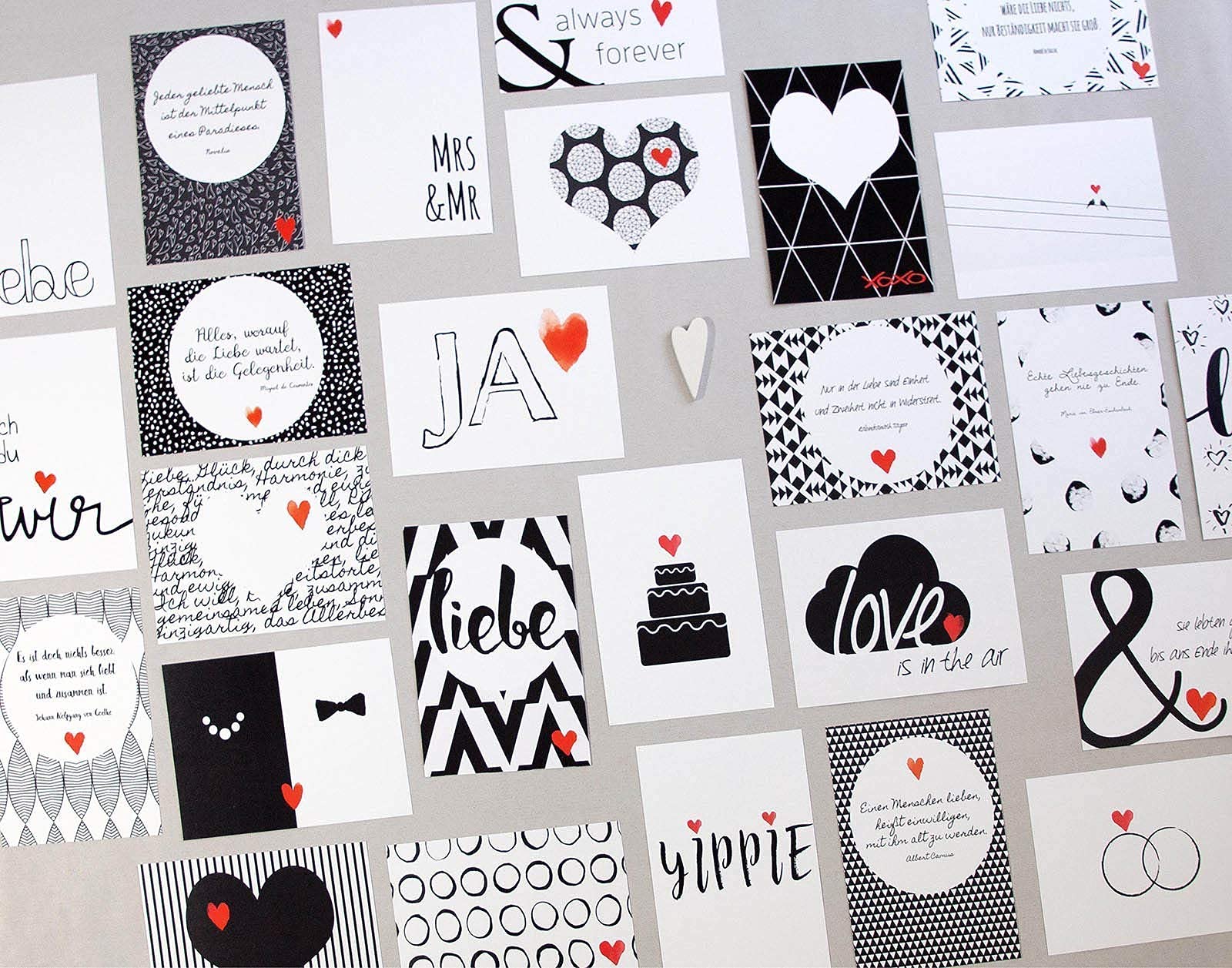 Hochzeitsspiel, 52 verschiedene Postkarten - 1 Jahr lang für das Hochzeitspaar (4th Edition)