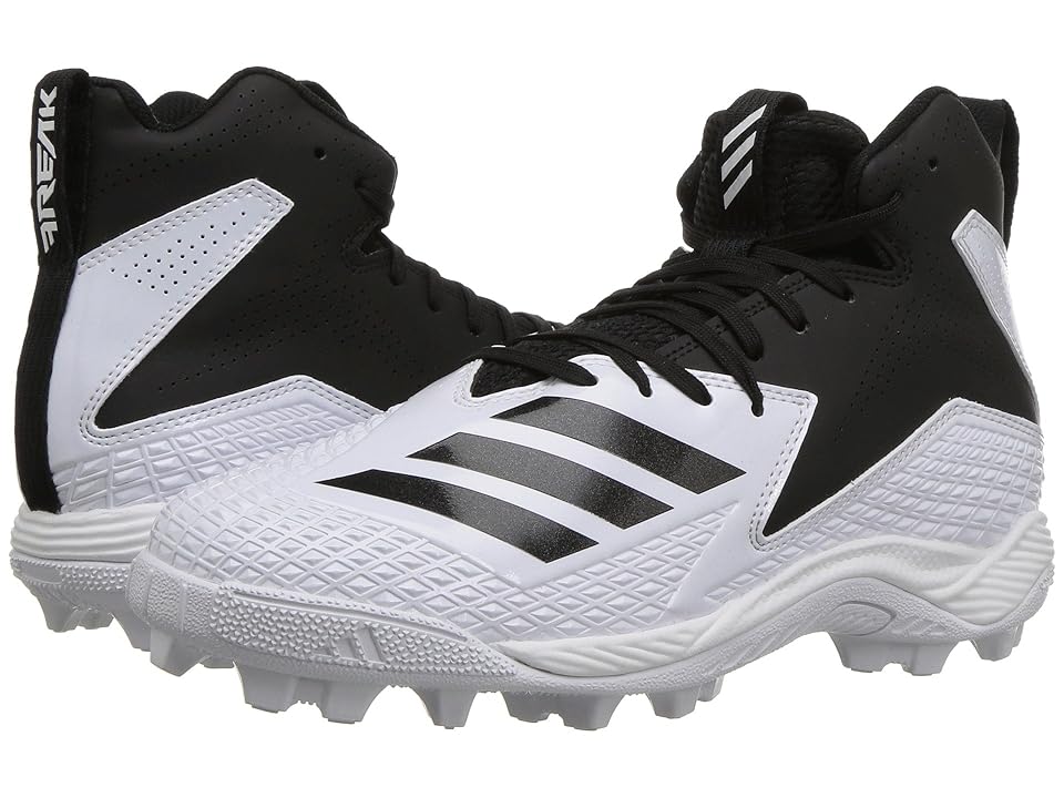 

adidas Kids Freak Mid Football Wide (Little Kid/Big Kid) (White/Black) Boys Shoes