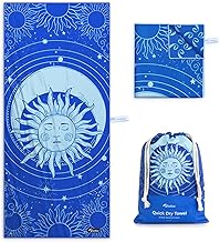 Diveblues Microfiber Beach Towel Fast Drying, Extra Large 79" x 57" Sand Free Beach Towel Super Lightweight Towels for Swimming Pool, Camping, Picnic, Yoga Gym Sports