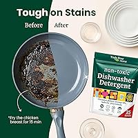 Vista 6 de Truly Free Detergente para lavavajillas Detergente natural para platos, jabón para lavavajillas, sin plástico, a base de plantas, limpio