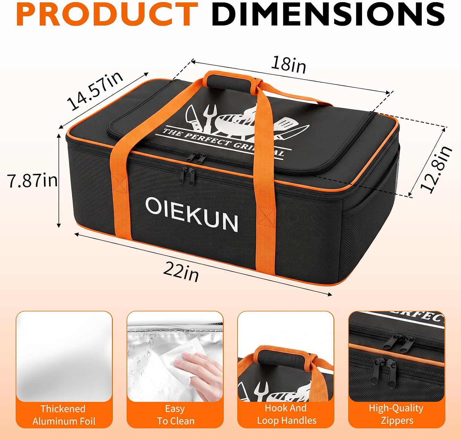 33QT BBQ Blanket for Resting Meat, Meat Resting with Grill Tool Storage Bag image 3