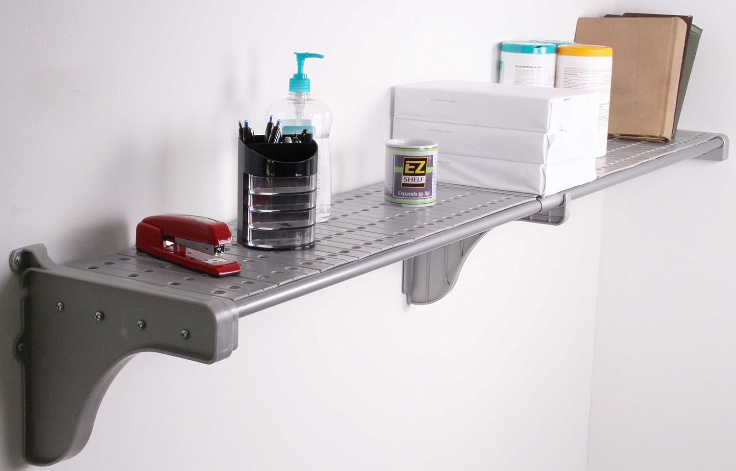 EZ Shelf - Shelf Top ACCESORY ONLY for Closet and Garage Shelves - Silver
