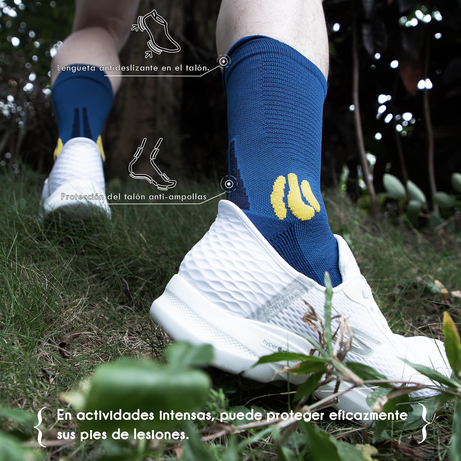BRISIRA Coolmax Bambú 3 Pares Calcetines Compresión Running Deporte Hombre,Antiampollas Sin Costuras para Senderismo, Antiolor Trail, Hombres y Mujeres 35-51