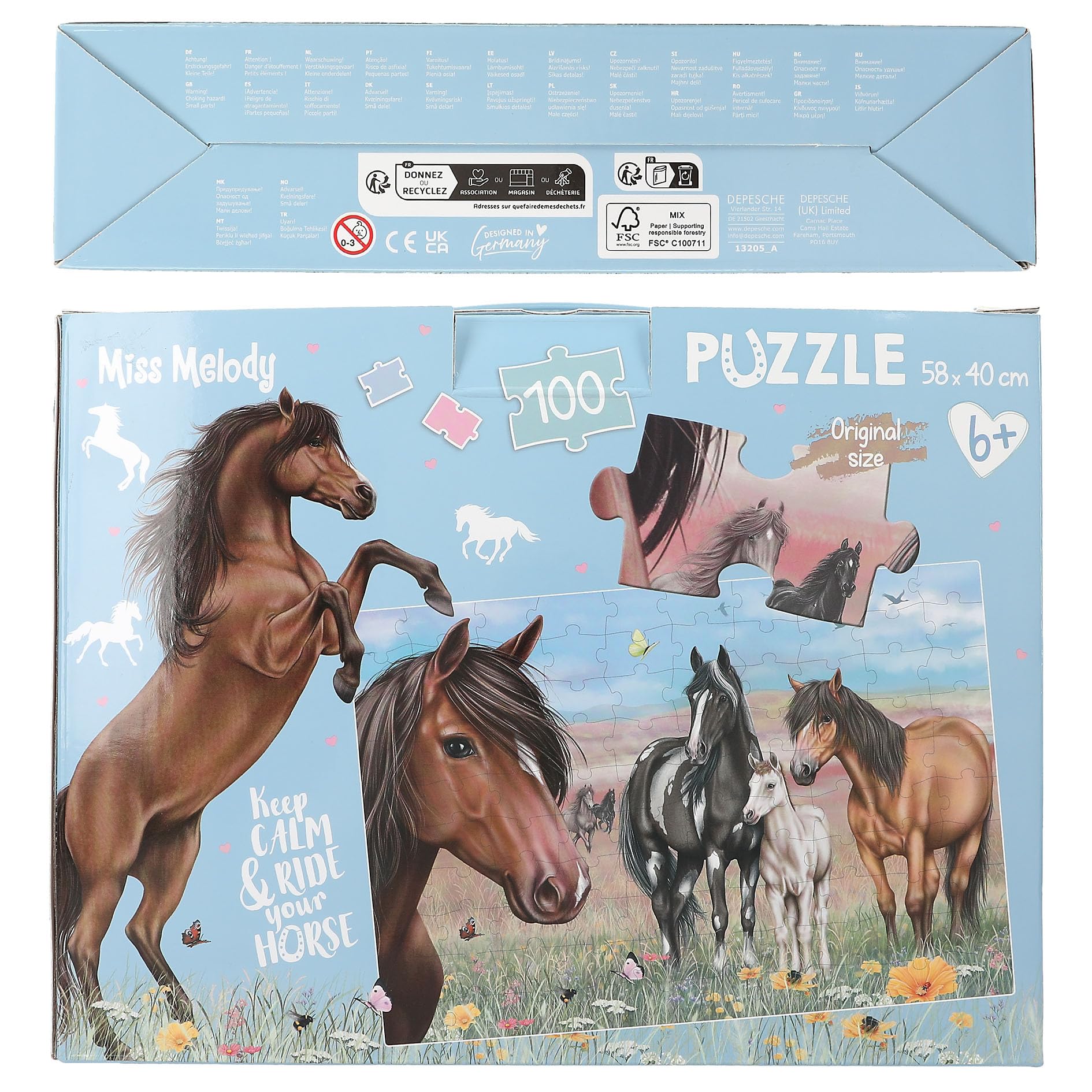 Melody Jane Puppenhaus Bild – Pferde-Gemälde Im Braunen Rahmen, Miniatur-Zubehör 1:12