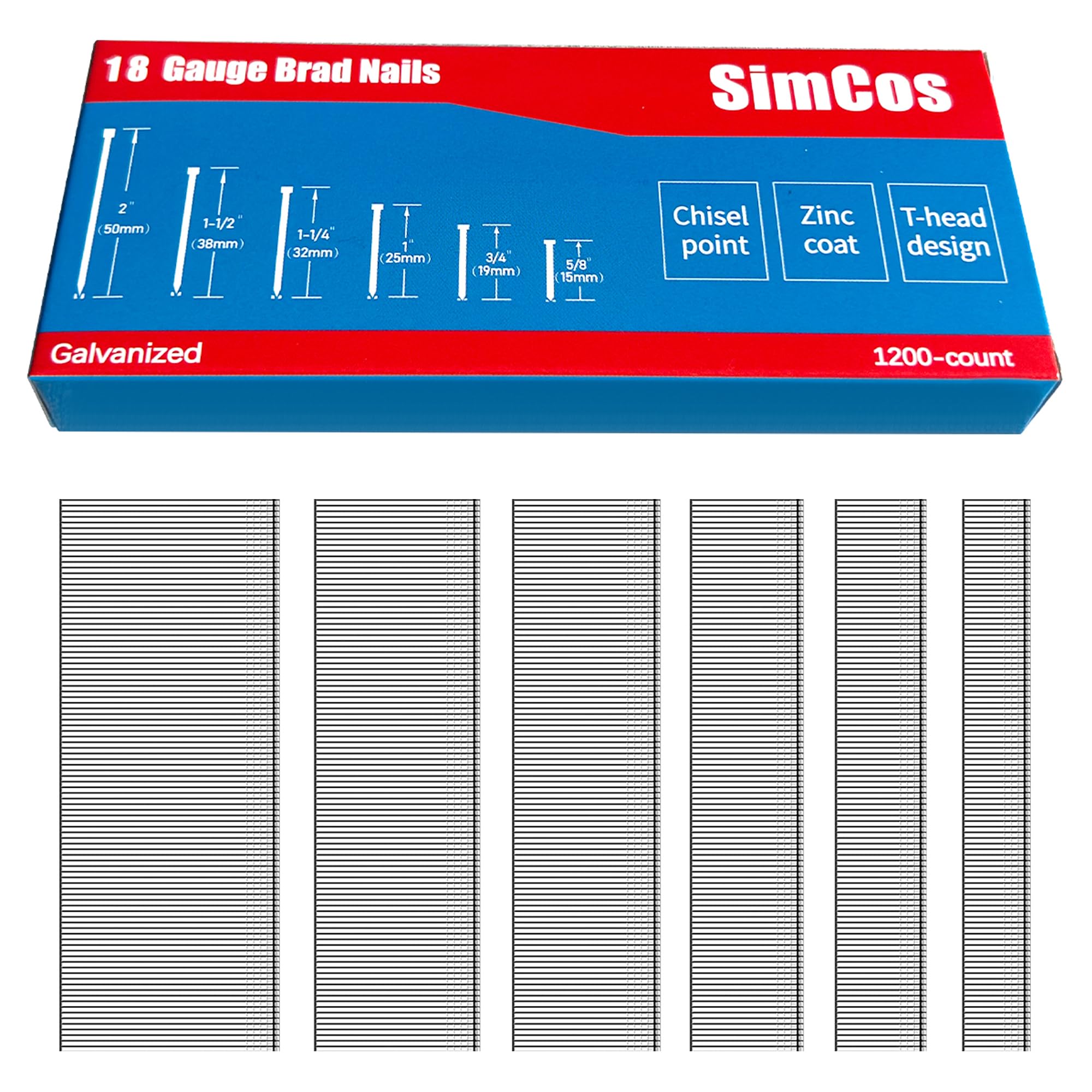 SimCos 18GA Assorted 1200