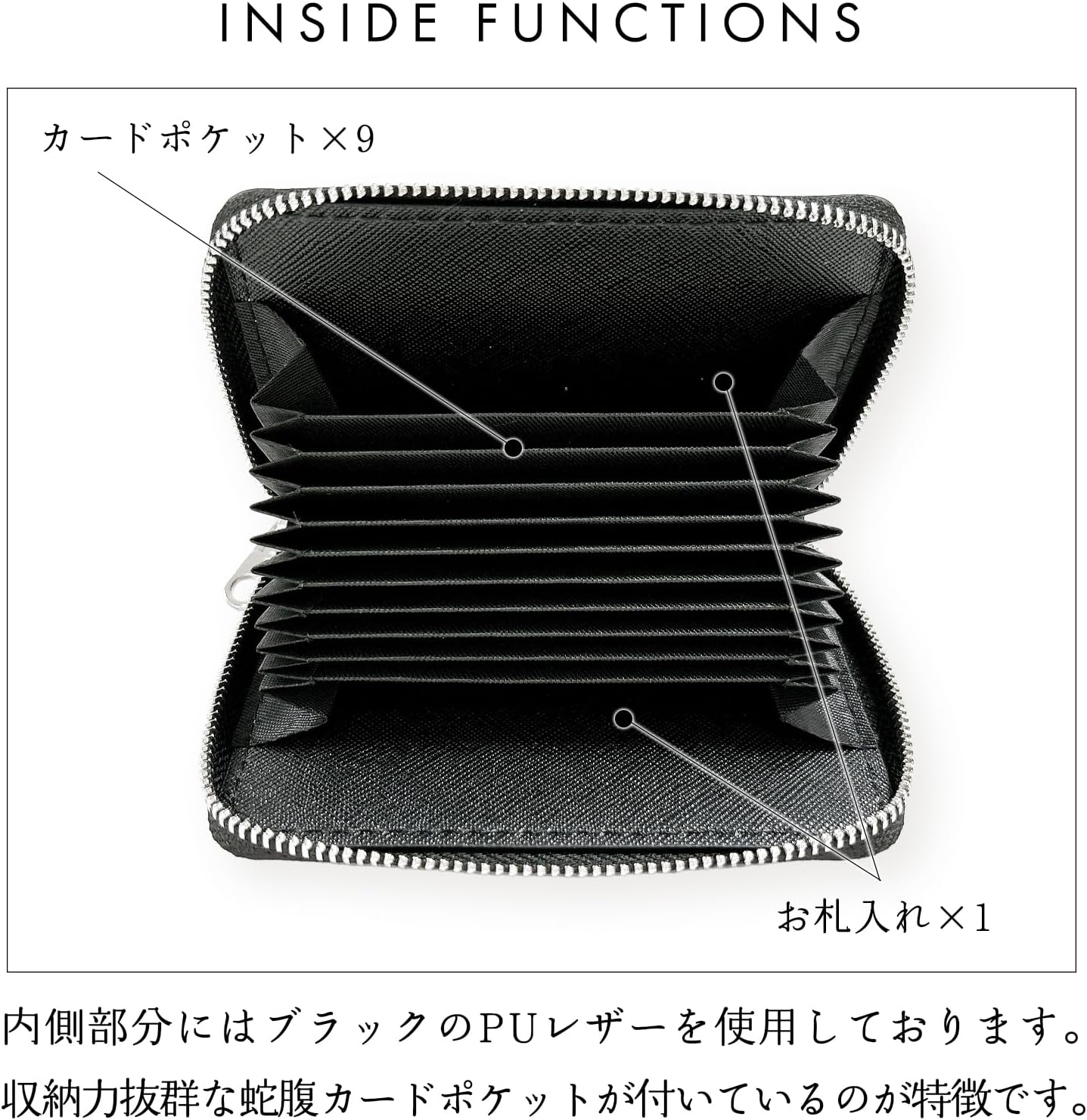 leo&aoi] イタリア産 本革 シンプル 財布 サイフ カードケース 蛇腹タイプ お札入れ クレジットカード 定期入れ スリムウォレット 本革  カードケース カード入れ 小銭入れ 馬ヌメ クラシック 薄型 財布 ミニ財布 お札入れ コインケース コンパクト ウォレット 革 レザー