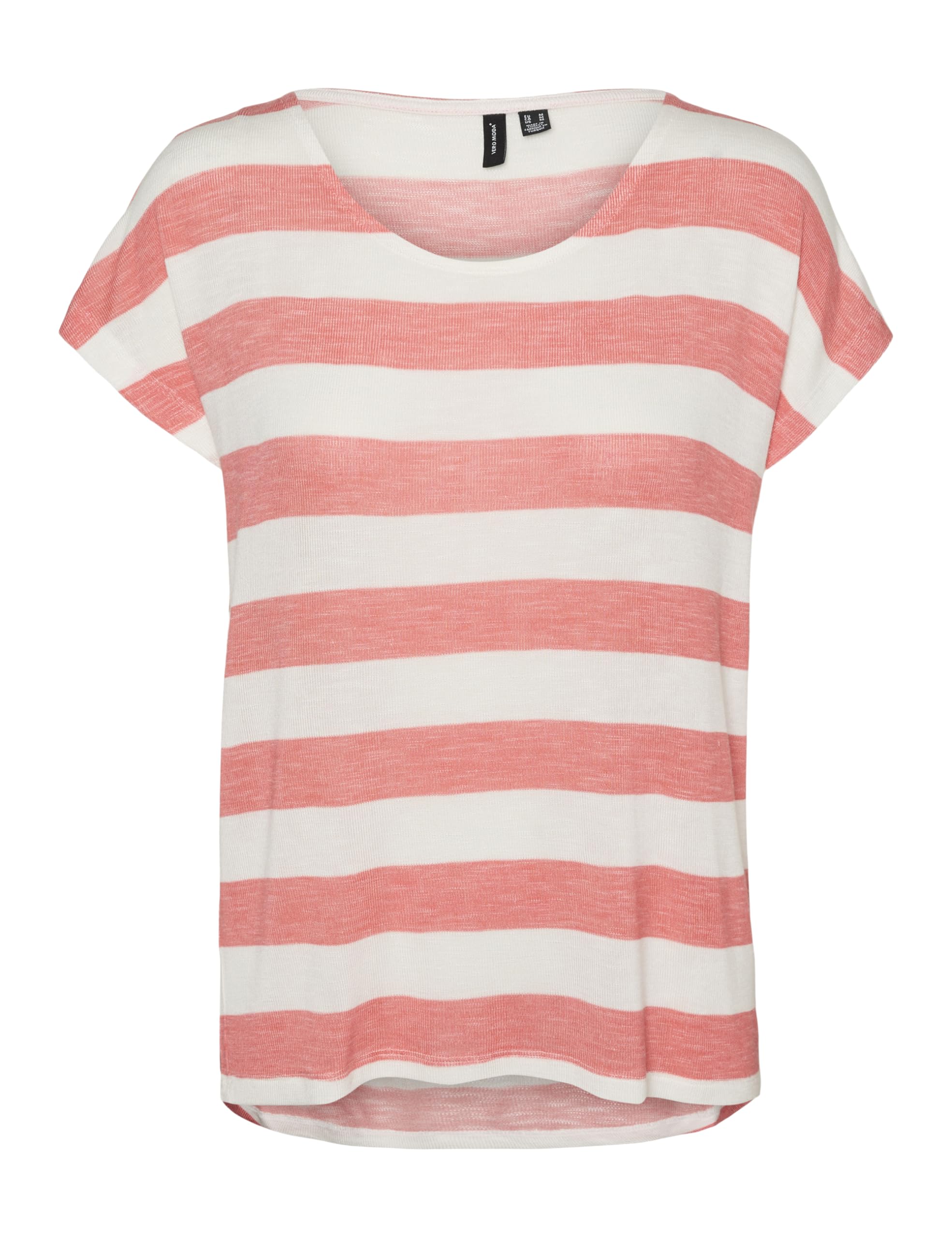 VERO MODA Women's Vmwide Stripe SL Top Ga JRS Noos, Dubarry, XL