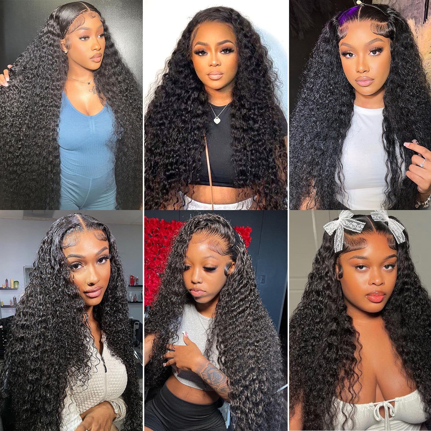 Amazon.com : 18 Inch Water Wave Lace Front Wigs Human Hair 