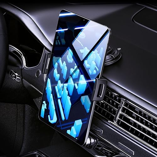 Miniatura 9 de WixGear Soporte para tablet de tablero de automóvil, soporte para tableta con ventosa con abrazadera grande, se adapta a todos los iPads y tabletas