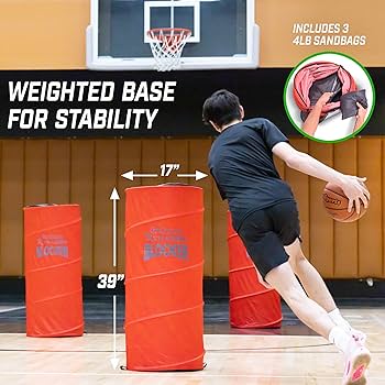 サッカー バスケ ディフェンダーダミー 3体セット 収納カバン付き