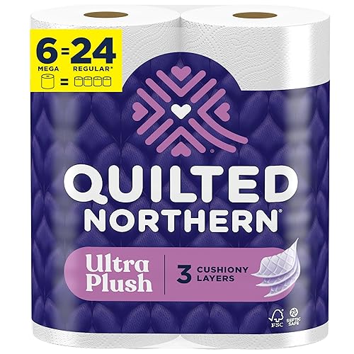 Quilted Northern Ultra Plush Toilet Paper, 6 Mega Rolls =