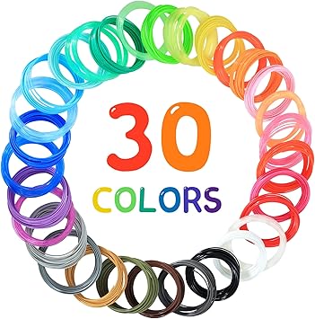 review BBLIFE 30 Colors 1.75mm PLA 3D Printer/Pen Filament Refill, Each Color 10ft, Total 300ft 3D Printing Filament Sample Pack, Support for MYNT3D / SCRIB3D 3D Pen, Not Compatible with 3Doodler Pen