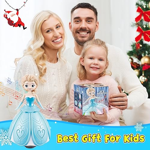 Miniatura 8 de Juguetes para niñas de 4 a 6 años, juguete interactivo de robot giratorio para niñas de 3 a 5 años con luces intermitentes coloridas y música,