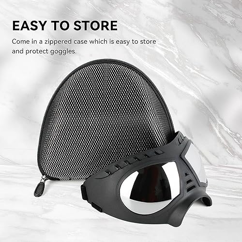 Miniatura 7 de PETLESO Gafas de sol para perros de razas grandes, lentes de sol para perros de razas grandes, protección UV para protección ocular de perro, para