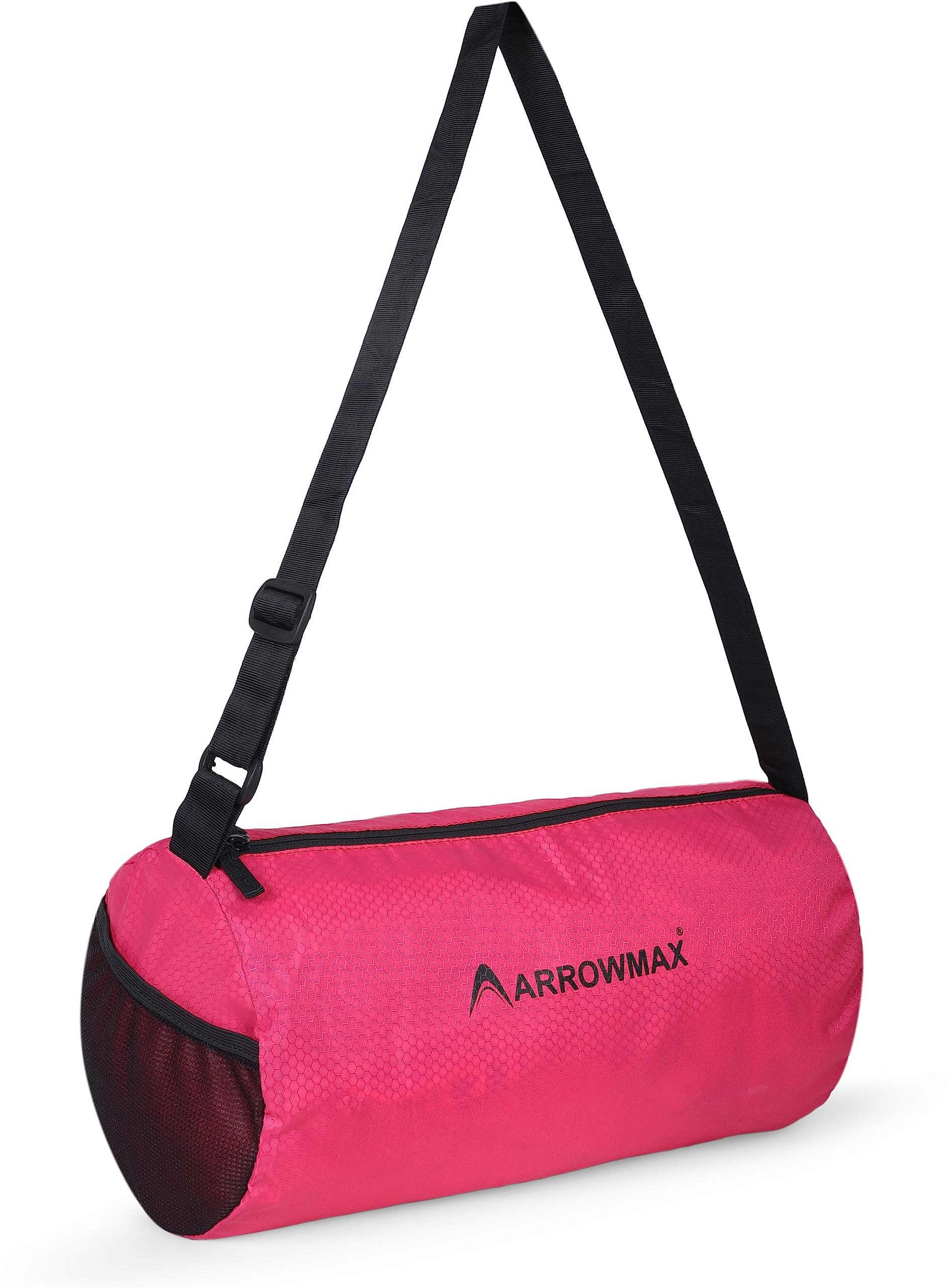arrowmax Best in Class Basic Duffle Sports and Gym Bag for Women Girls Pink (Black, Kit Bag)-picture-7