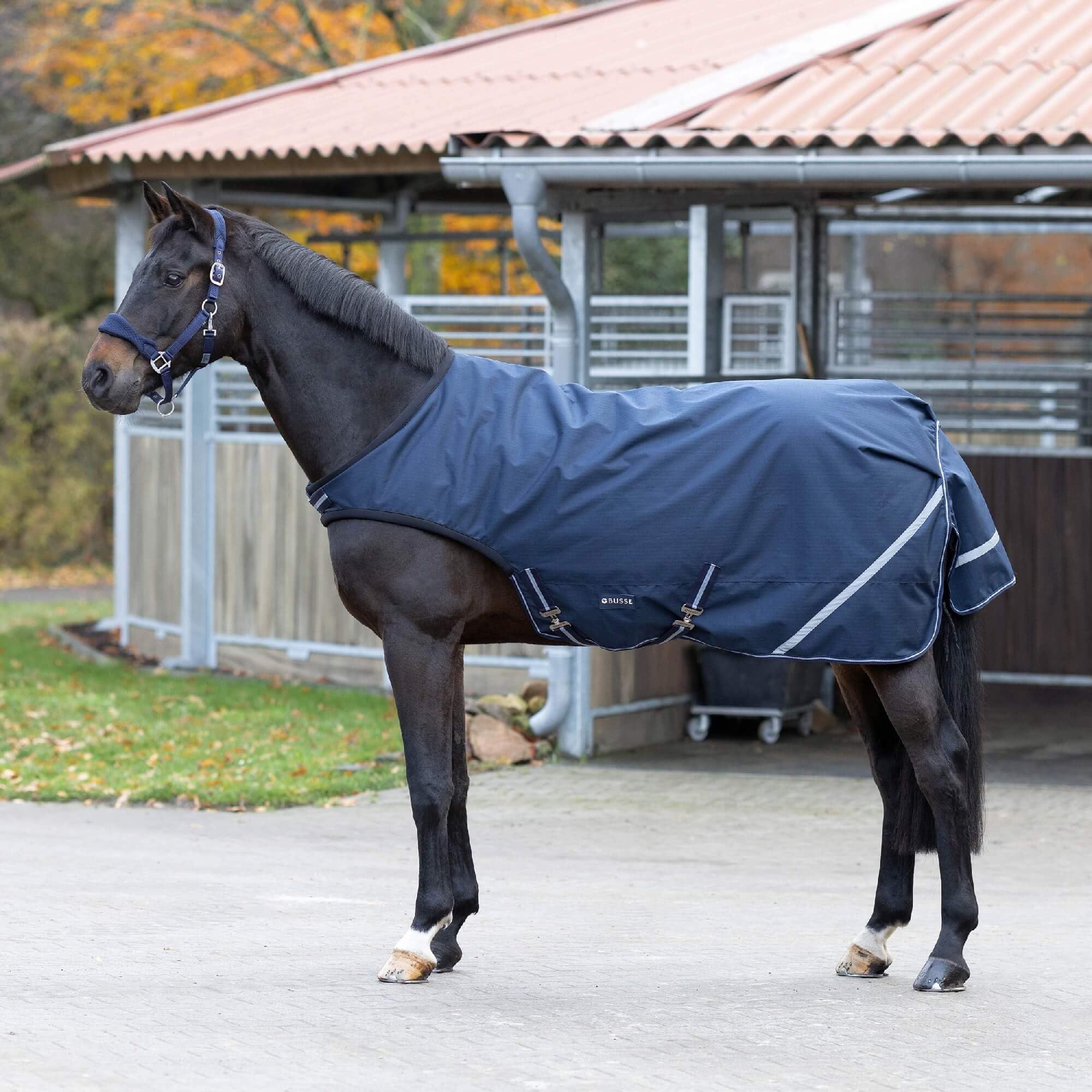 Busse Bewegungsdecke Rain Navy