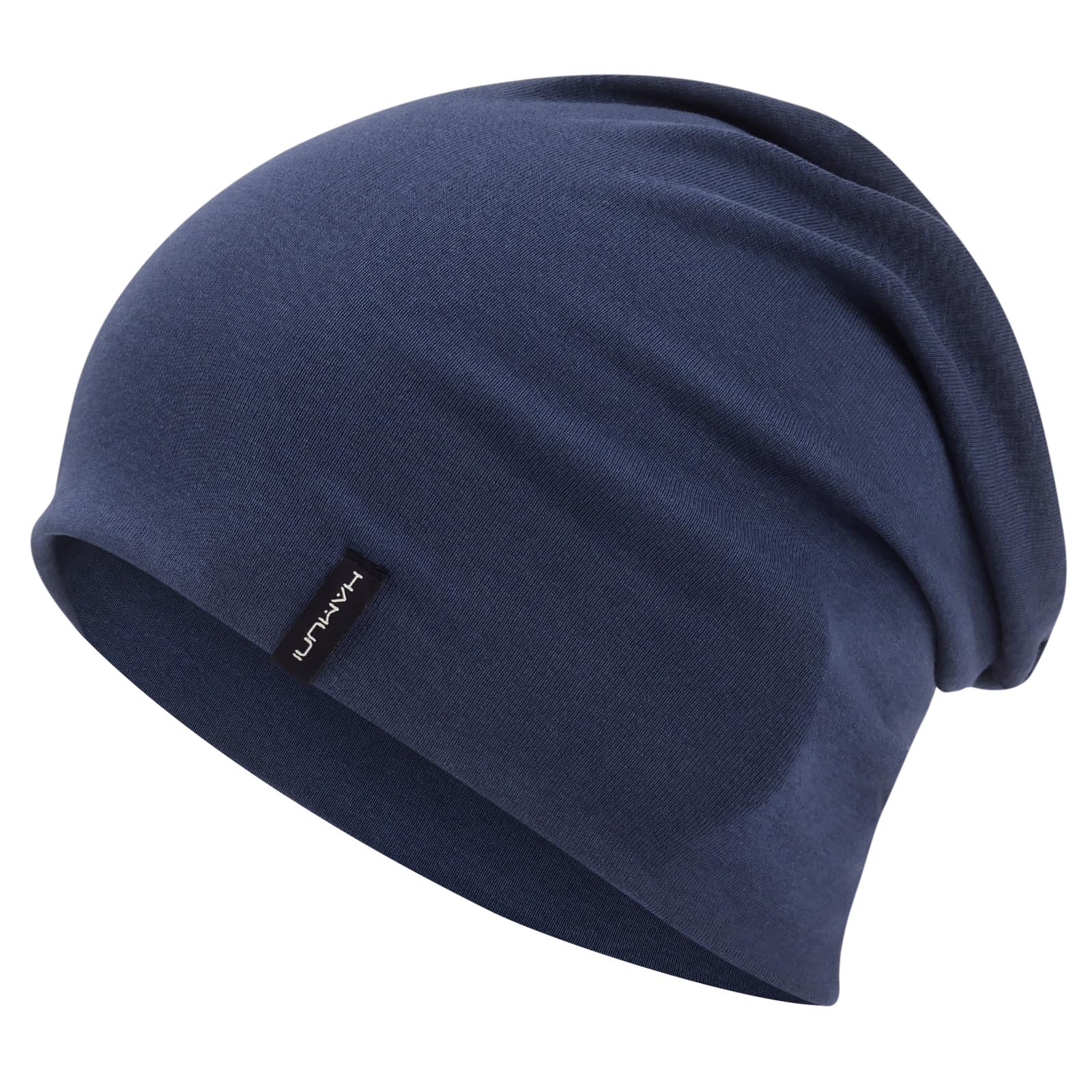 HAMUNI Slouchy Beanie Mütze Damen, Bequeme Baumwolle Mütze Herren, Doppellagige Weiche Winddichte Dünne Mütze Klassische Modische Beanie Mütze Perfekt für den Alltag und Übergangszeiten