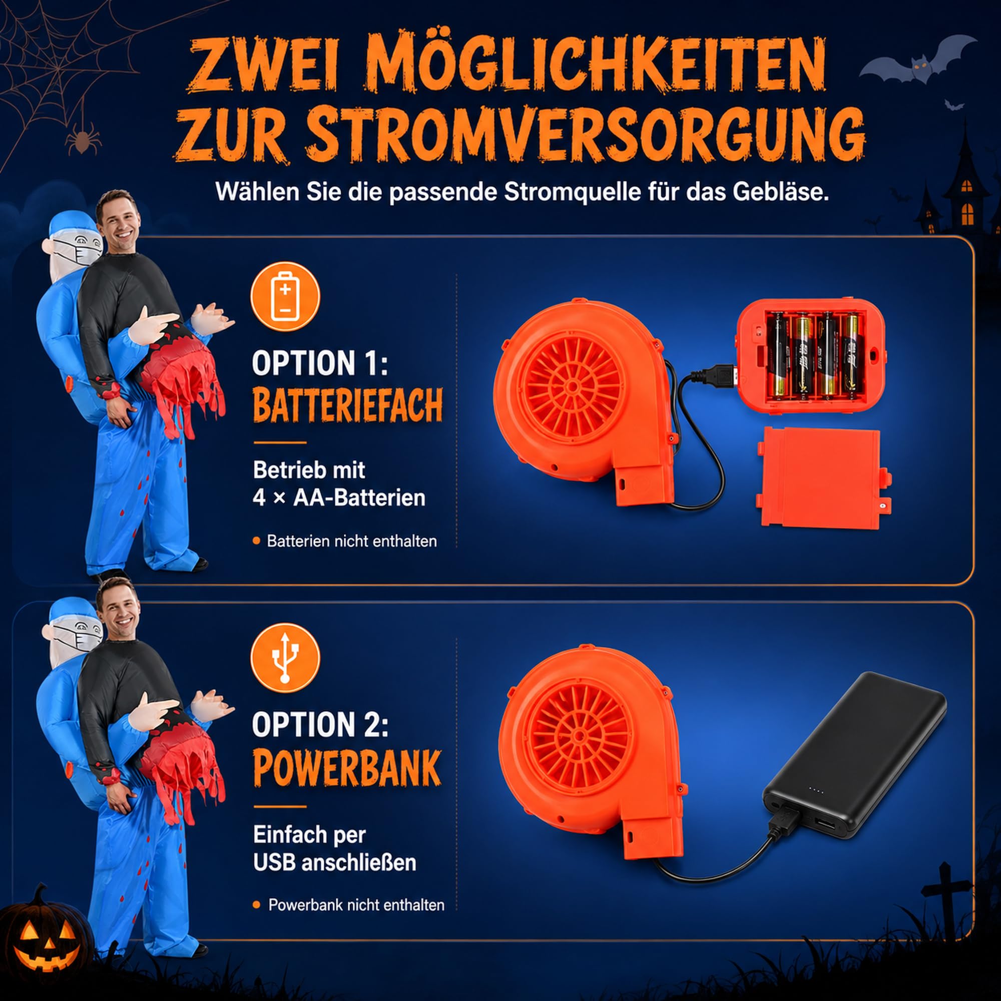 Costume Gonfiabile Medico Sangue Halloween Adulti