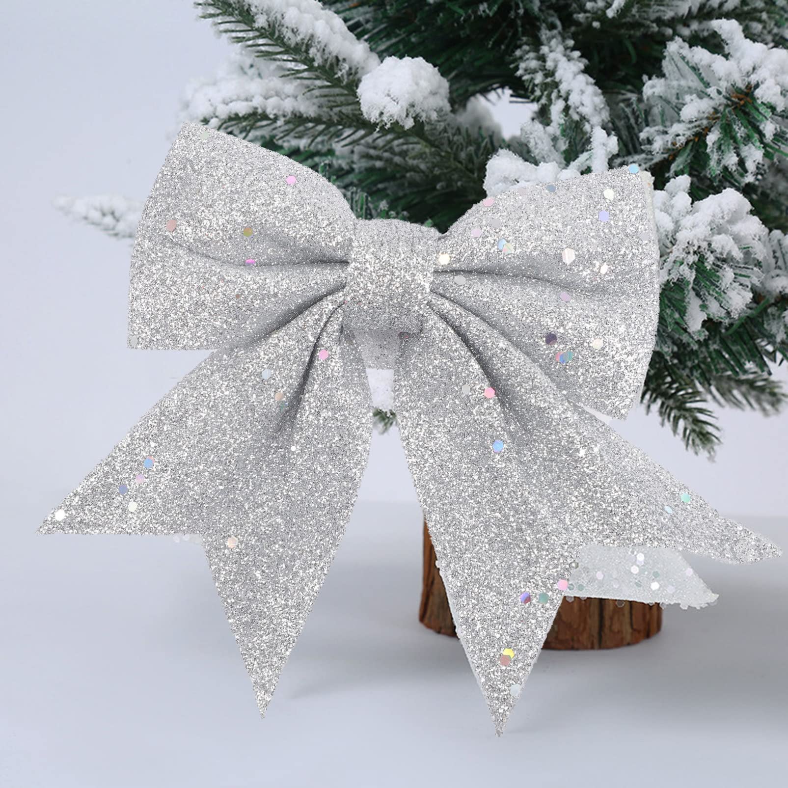 MAGICLULU 4 Set Tirare Fiocco Nastri Fiocco Decorazioni Albero Natale Nastri Fiocco Decorazioni Natalizie Fiocco Fiocco Fiocchi Decorativi Natalizi Regali Natalizi 6 Pezzi * 4