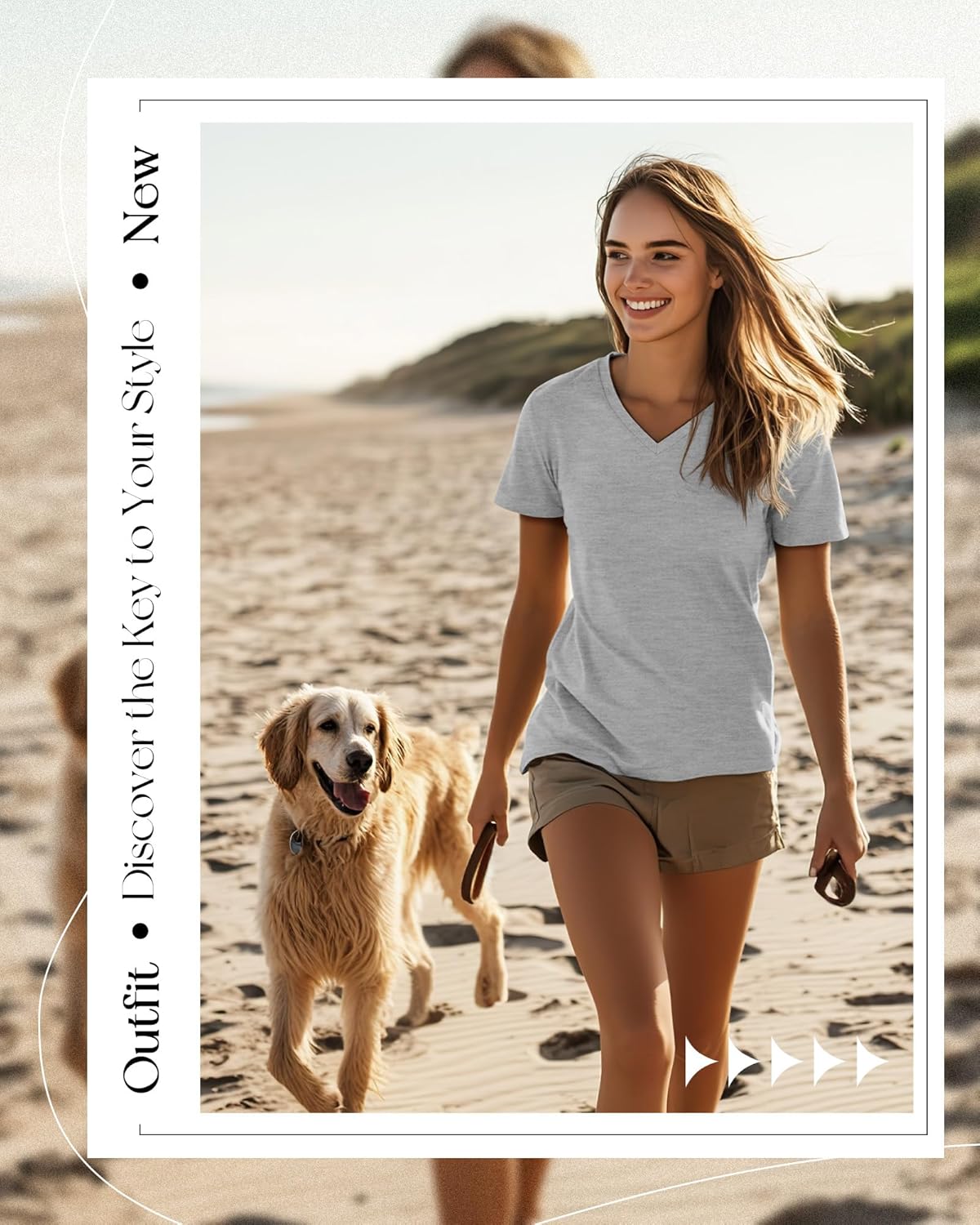 Riyiper 4 Pack Women's V Neck T Shirts Short Sleeve Casual Tunic Tops Loose Fit Summer Curved Hem Basic Tee - Image 7