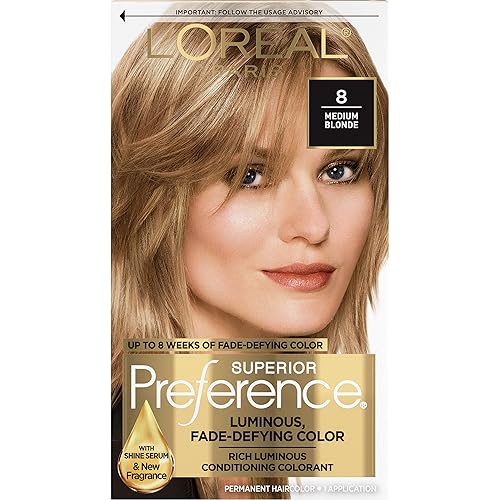 L'Oreal Paris Superior Preference Sistema de cuidado del color, multicolorfantasía (8 Medium Blonde)