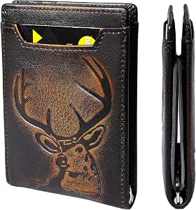 Portefeuille Homme En Cuir De Serpent Cobra Véritable - Style Bifold Fait Main, Motif Animalier