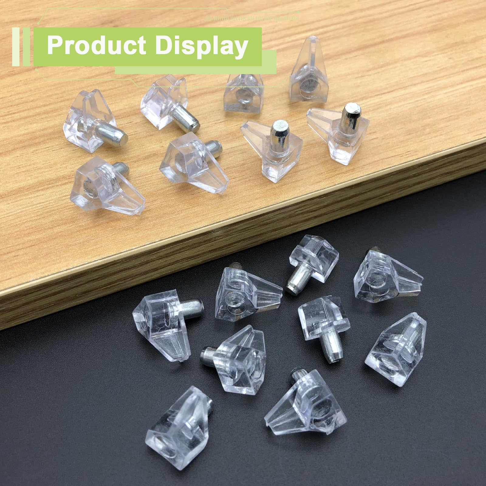 24 Pieces Cabinet Shelf Pegs & Shelf Pins - Adjustable Shelf Support Pegs with 5mm Stainless Steel Core, Replacement Shelf Holder Pins for Kitchen Cabinets, Bookshelves, Wardrobes (Easy to Install) — Amazon image 2