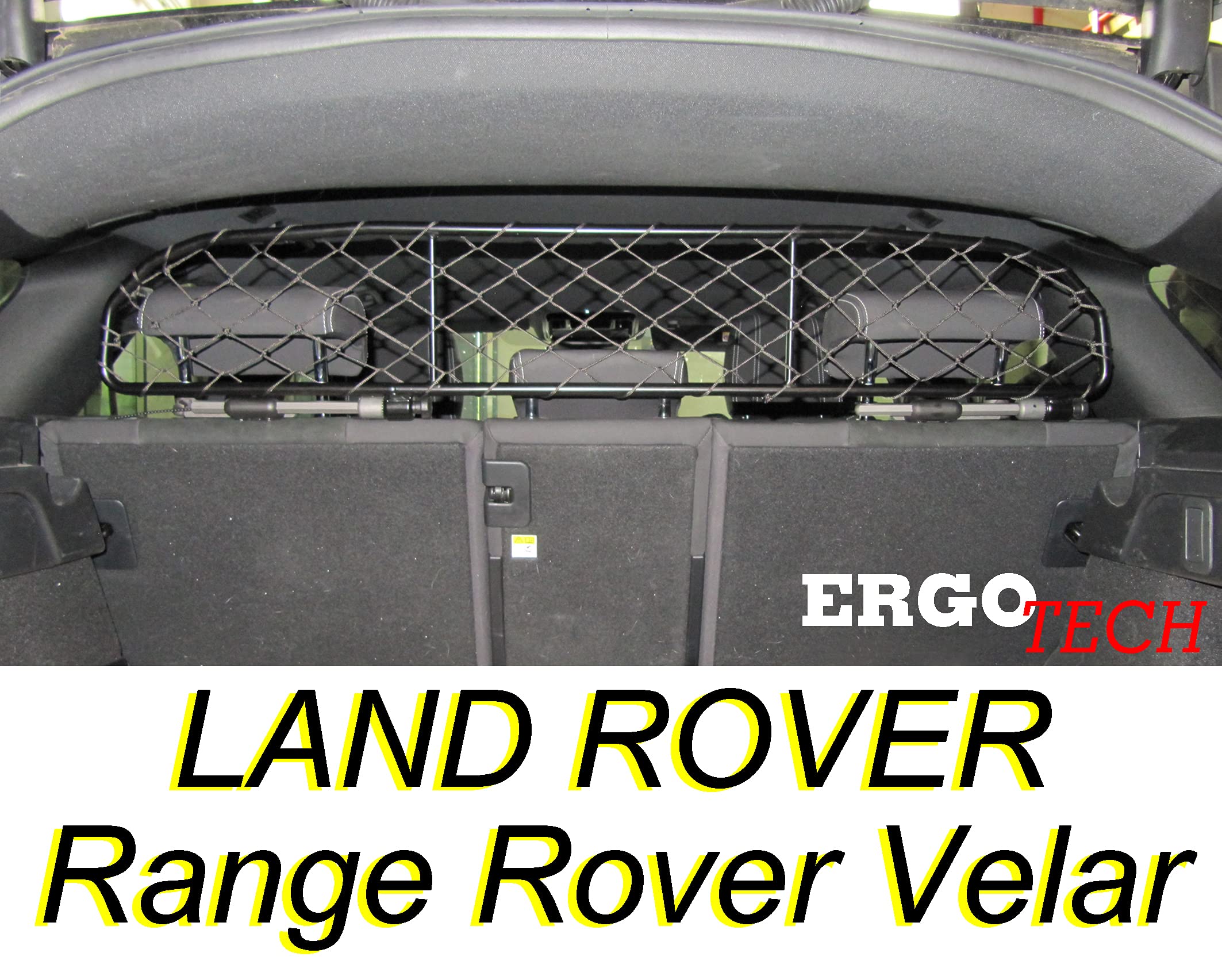 ERGOTECH Rejilla Separador protección para Range Rover Velar, RDA65-XXS16 klr013, para Perros y Maletas