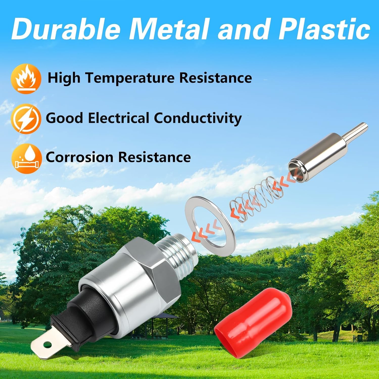Fuel Solenoid Valve Kits Slow Cut Solenoid Valve Compatible with Honda GX630 GX630R GX630RH GX660RH GXV660R GXV660RH GX690R GX690RH GXV690R Replace# 16200-Z6L-003H 16200Z6L003