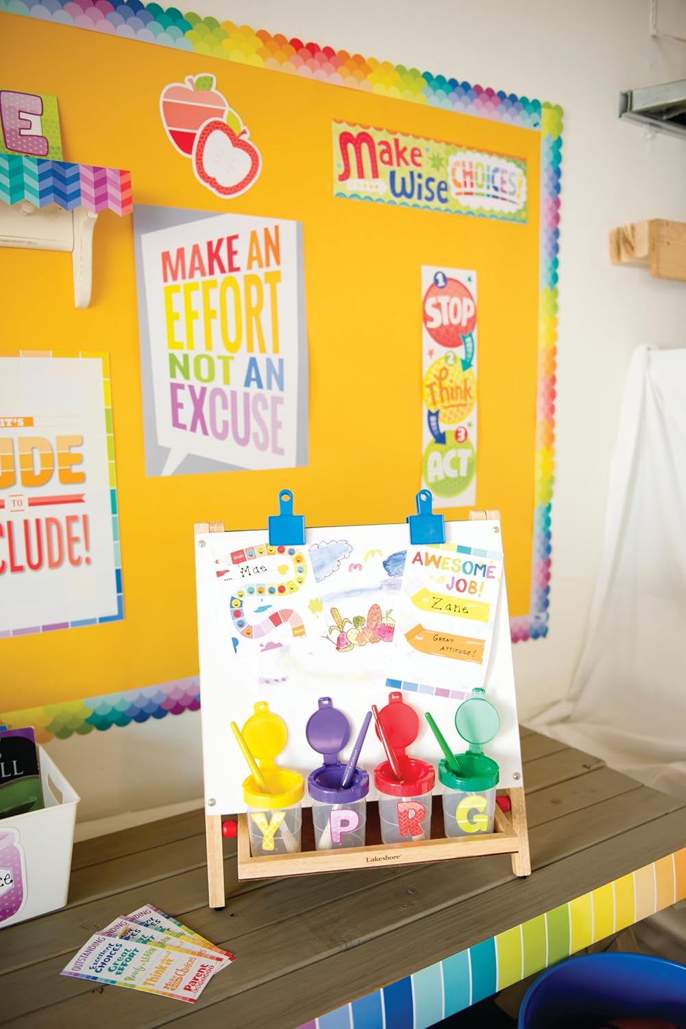 CTP Ombre Rainbow Scallops Bulletin Board EZ Border (Creative Teaching Press 10569) (Pack of 3)