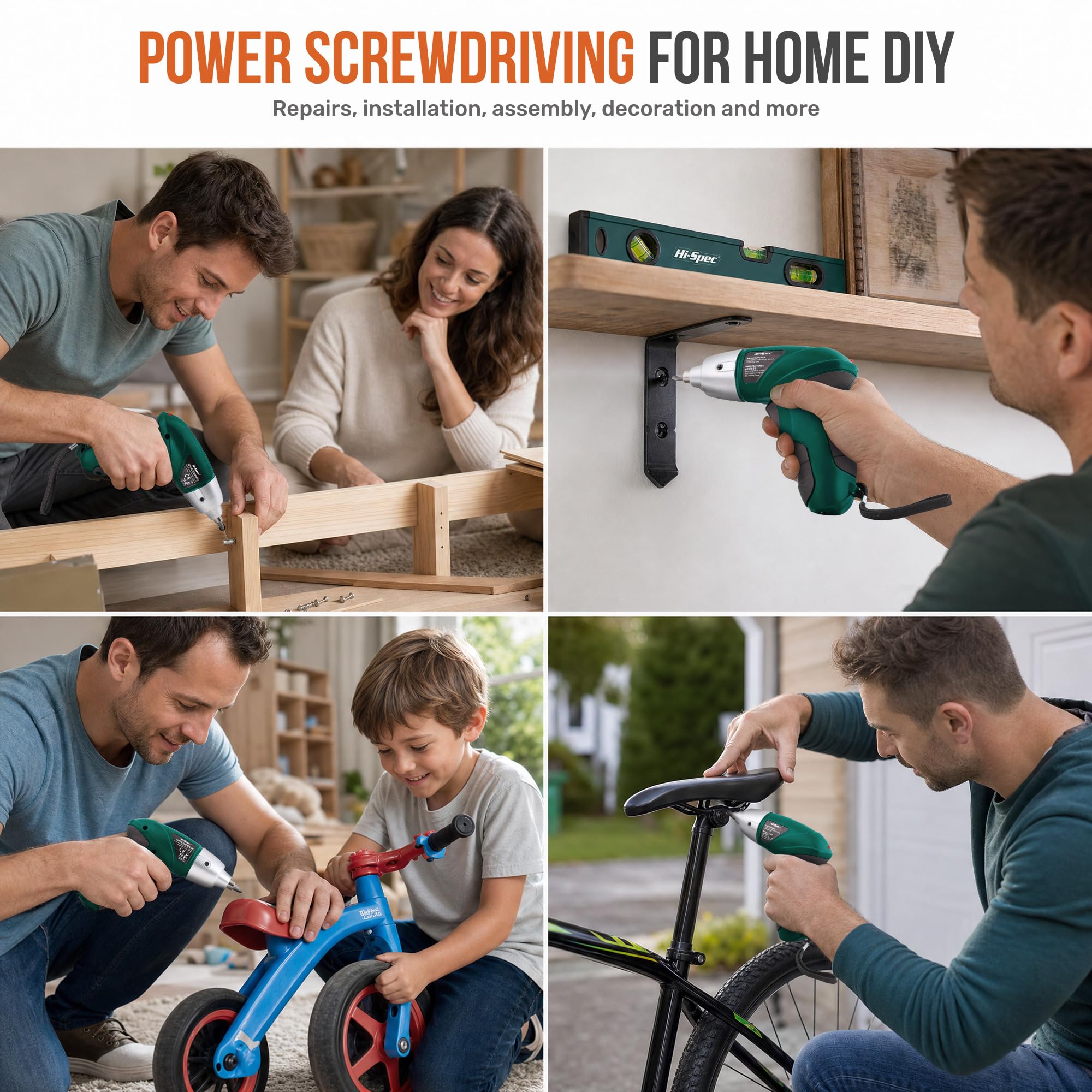 Hi-Spec 4V USB Electric Screwdriver Kit - DIY Tool -5 Hi-Spec 4V USB Electric Screwdriver Kit - DIY Tool -5