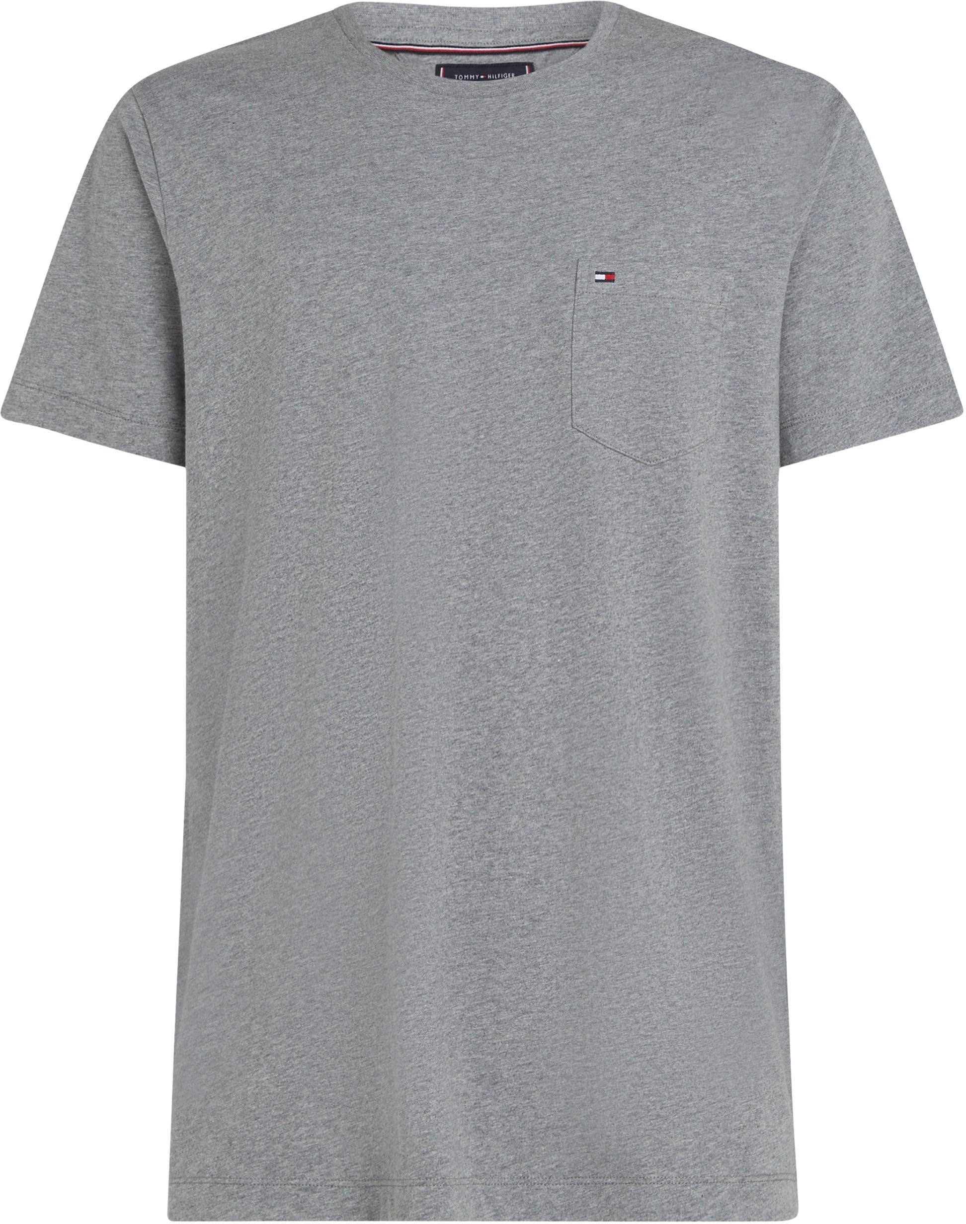 Tommy Hilfiger Uomo T-Shirt Maniche Corte Essential Heather Pocket Tee Regular Fit