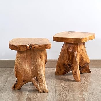 最終値下げGRINDLODGE × PabstBlueRibbon 木製スツール Amazon.com: Greenage Cedar Roots Mushroom Accent Stool 12