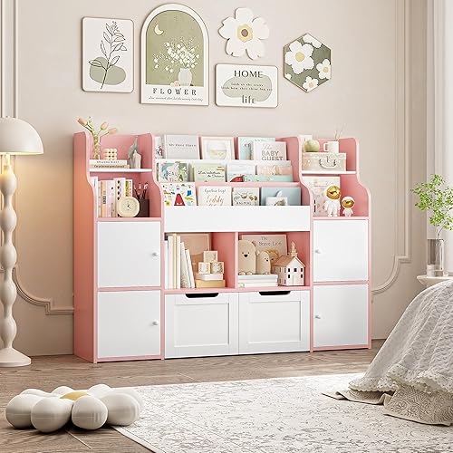 Miniatura 2 de FINETONES Organizador de Almacenamiento de Juguetes, Organizadores de Almacenamiento Grandes con 8 Compartimentos de Almacenamiento y 2 Cajones