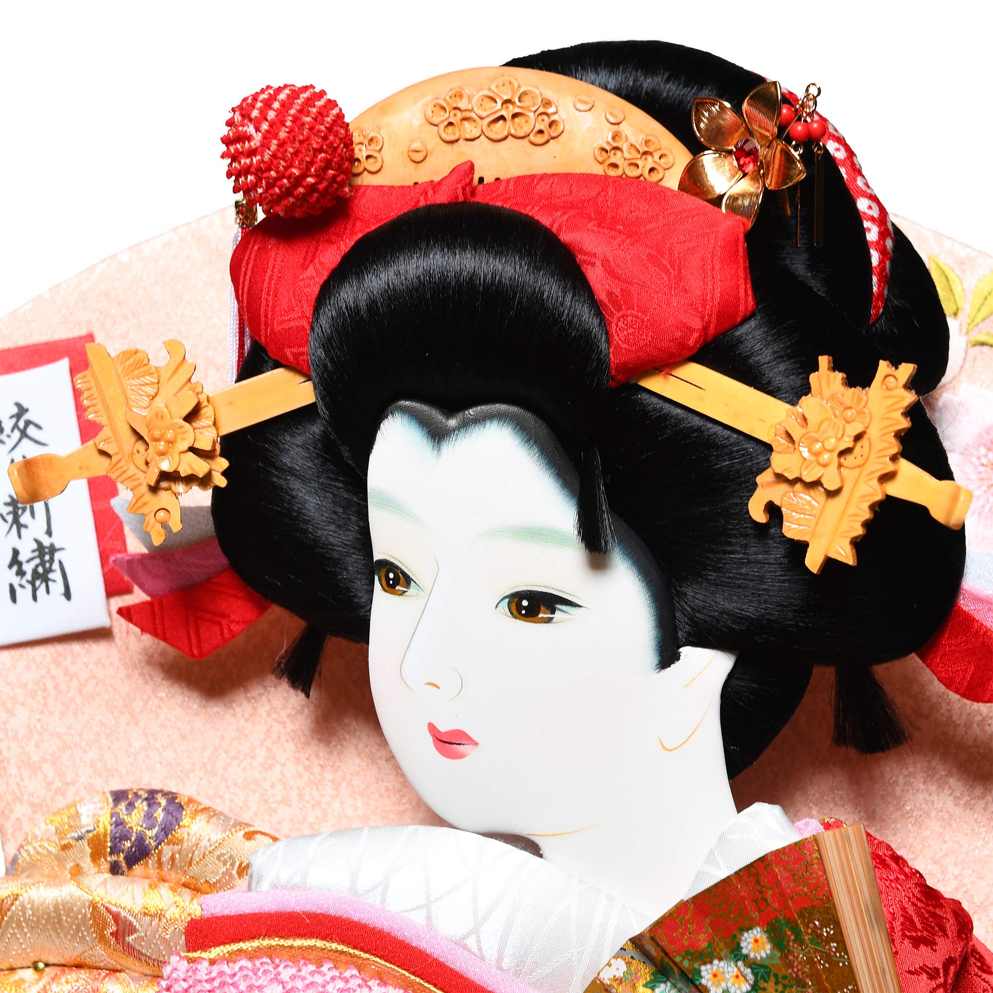 Amazon | 【匠一好羽子板】【羽子板】20号華苑：正絹絞り金彩桜刺繍