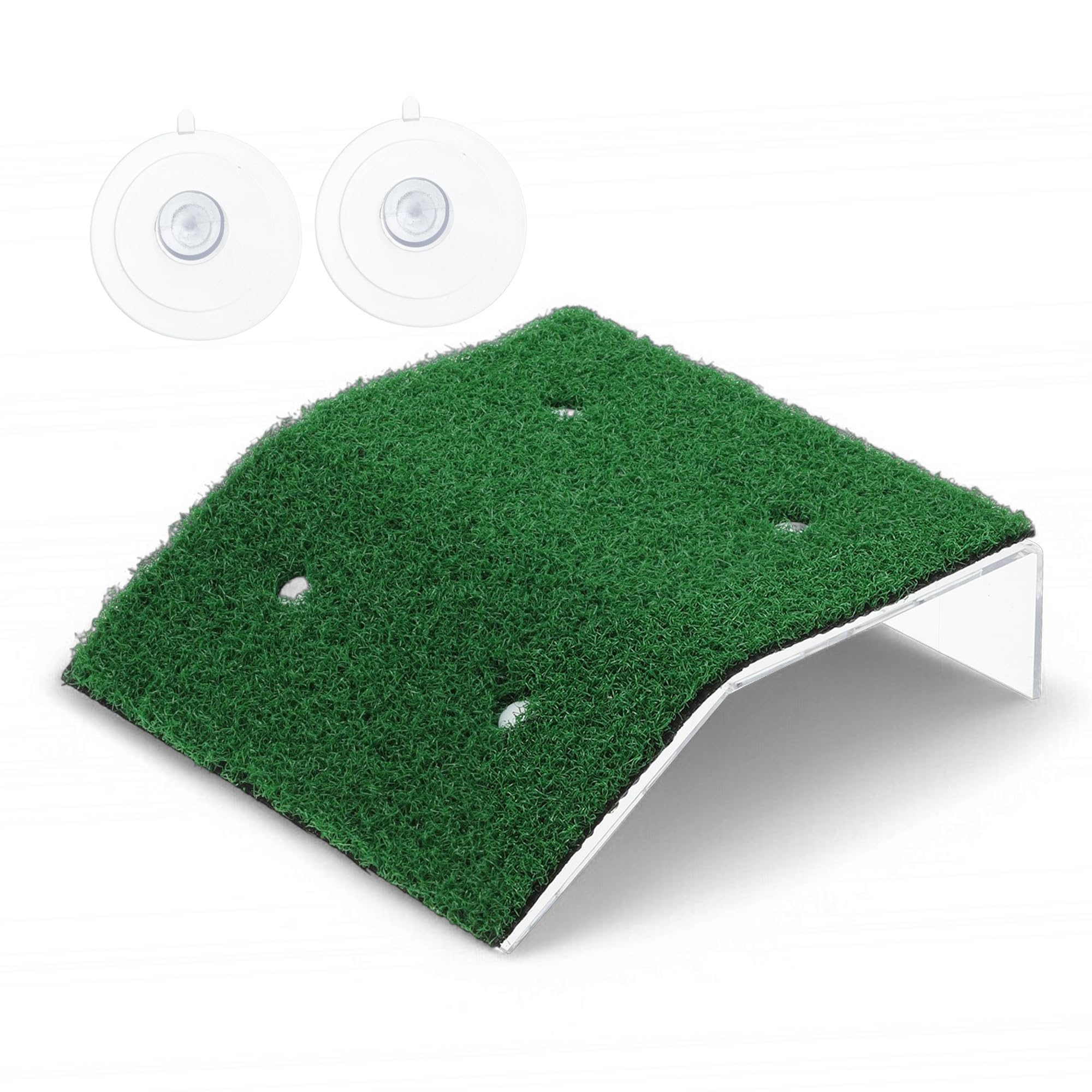 CAPASTEC Turtle Basking Platform Simulation Grass, Turtle Resting Basking Dock Decoration