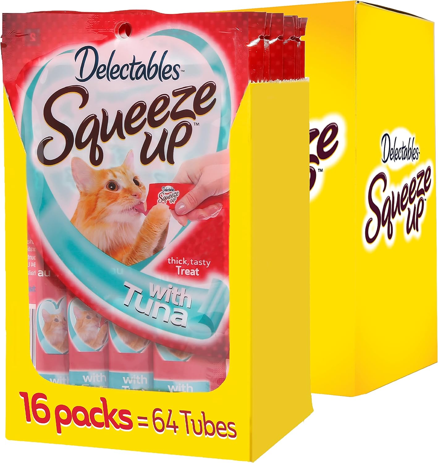 Hartz Delectables Squeeze Up Interactive Lickable Wet Cat Treats for
