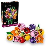 LEGO Botanicals Bouquet di Tulipani - Set Fiori Finti da Costruire per Adulti