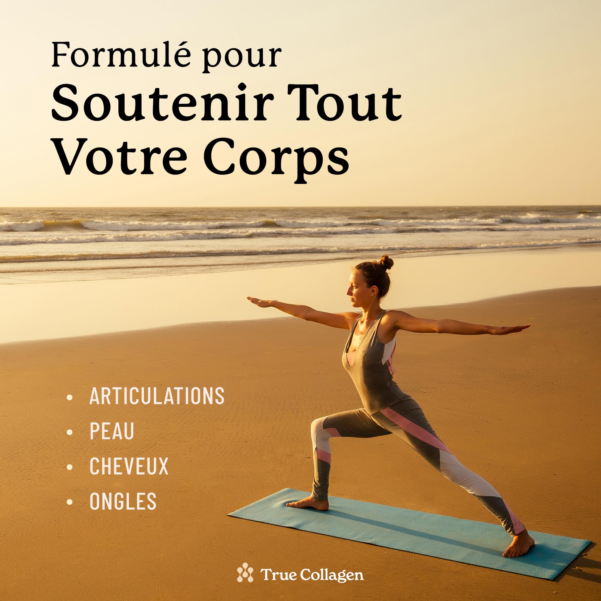 True Collagen Articulations | Supplément liquide de collagène hydrolysé 10 000 mg - 500 ml, 20 jours d'approvisionnement | Glucosamine, MSM et chondroïtine pour des articulations, des cheveux, une
