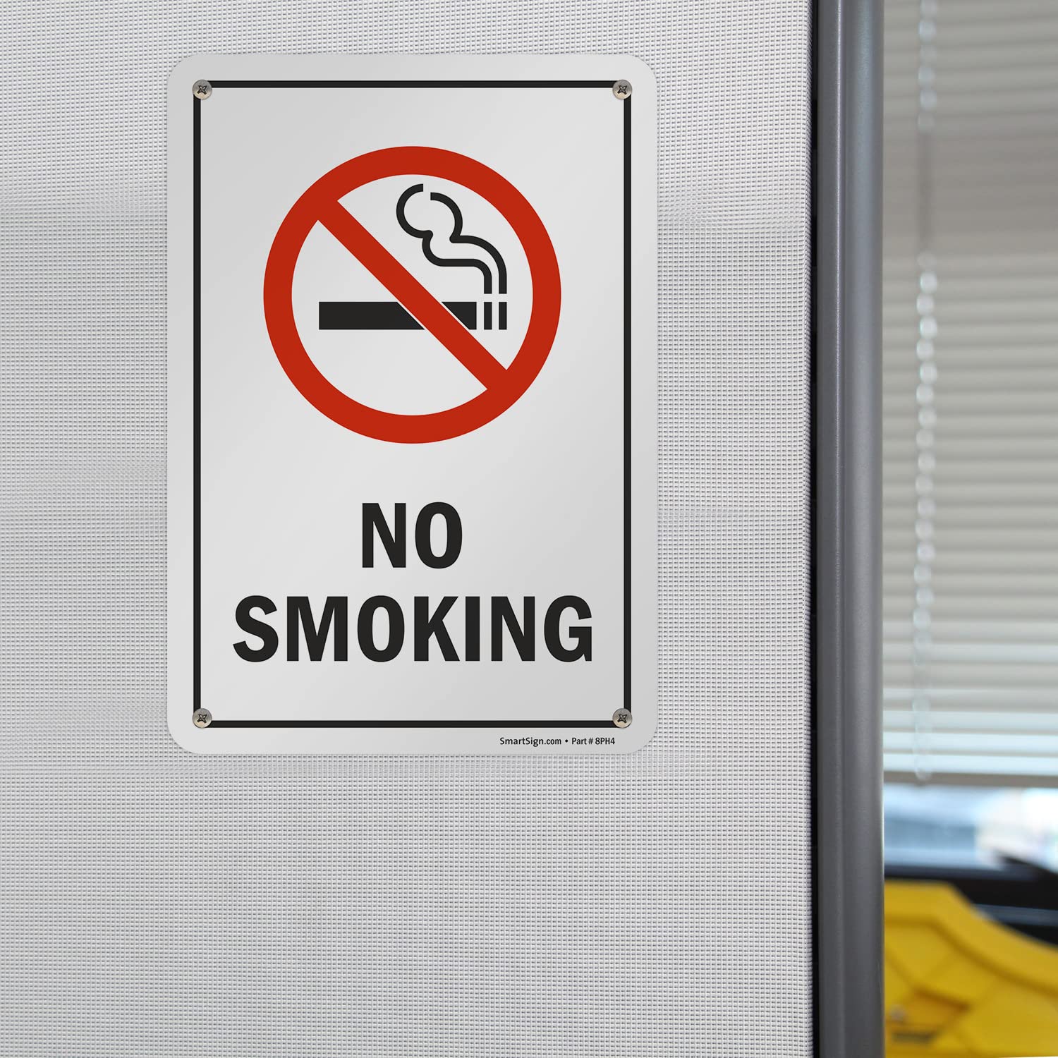 Panneau Avertissement Sécurité « Confiance Smoking Area » Aluminium 20,3 X 30,5 Cm